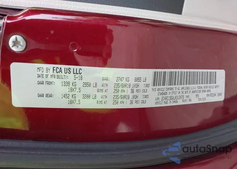 2018 Chrysler Pacifica Touring L from USA, damaged, VIN 2C4RC1BG0JR312079